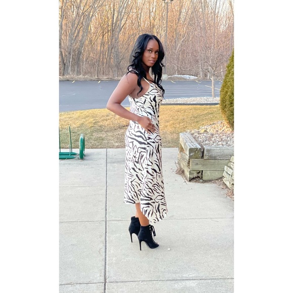 Zebra print slip dress - Picture 4 of 4